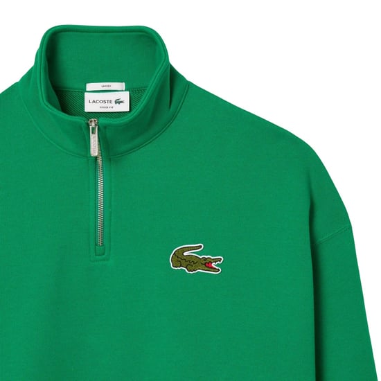 Lacoste - "Accent" Sweatshirt für Herren/Damen Unisex, Reißverschluss, lose Passform (Grün) - Image 3