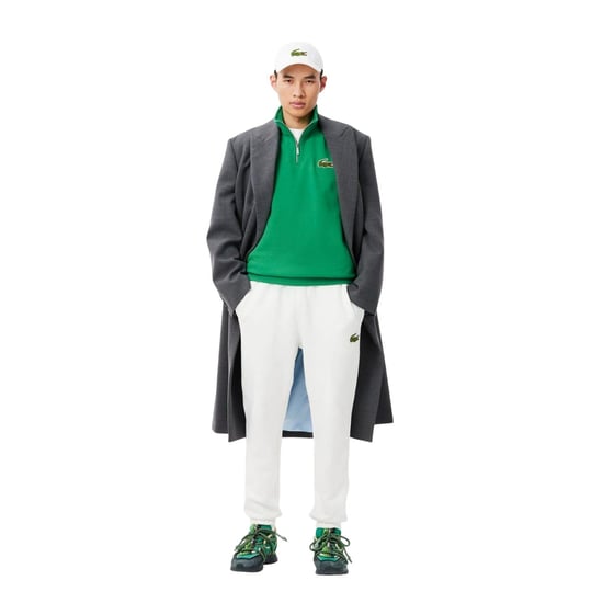Lacoste - "Accent" Sweatshirt für Herren/Damen Unisex, Reißverschluss, lose Passform (Grün) - Image 4