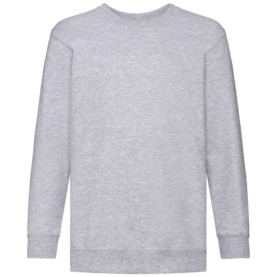 Fruit of the Loom Kinder Klassik Drop Schulter Sweatshirt (Grau meliert) - Image 1