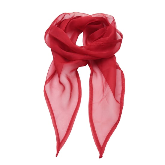Premier Damen Chiffon-Schal / Chiffon-Halstuch (Rot) - Image 1