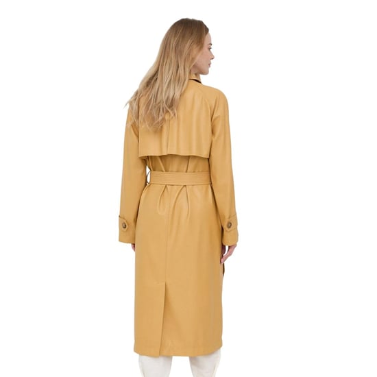 Boss - "Cadomi" Trenchcoat für Damen, Veganes Leder (Gelb) - Image 2