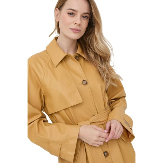 Boss - "Cadomi" Trenchcoat für Damen, Veganes Leder (Gelb) - Image 3