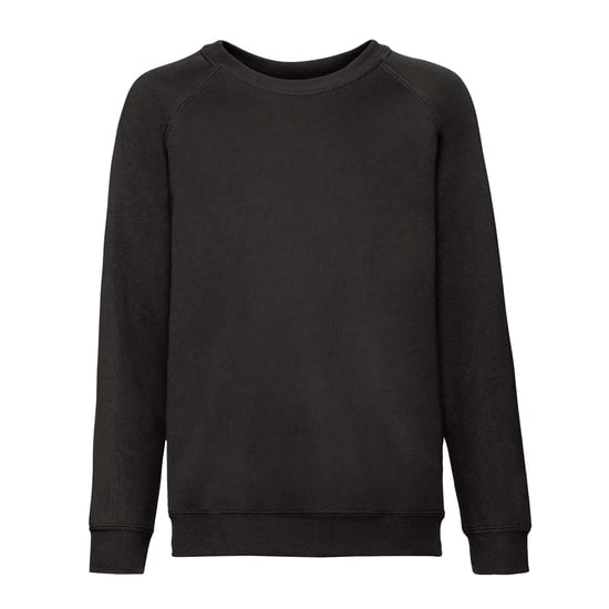 Fruit of the Loom - "Classic" Sweatshirt für Kinder Raglanärmel (Schwarz) - Image 1