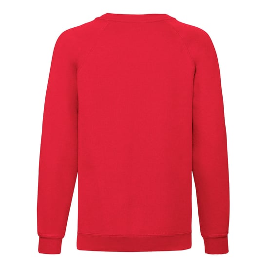 Fruit of the Loom - "Classic" Sweatshirt für Kinder Raglanärmel (Rot) - Image 2