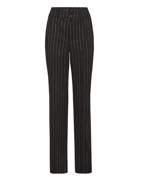 Pinstriped Straight Lady Trousers - Image 1