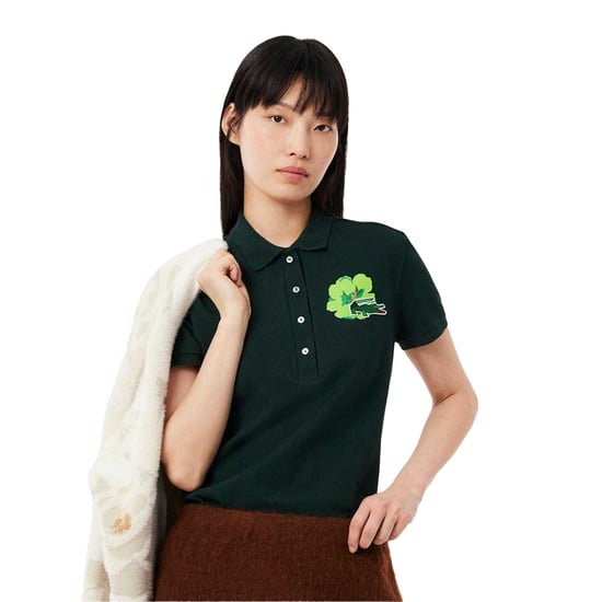 Lacoste - "L.12.D" Poloshirt für Damen, Stretch, Piqué, Schmal (Grün) - Image 5
