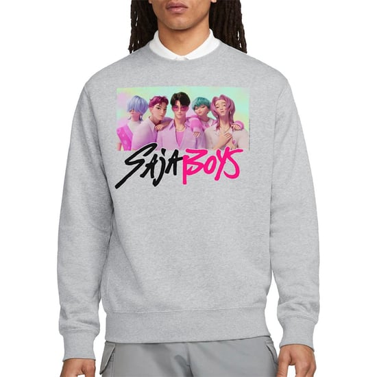K-Pop Demon Hunters - "Saja Boys" Sweatshirt für Herren/Damen Unisex (Grau meliert) - Image 4