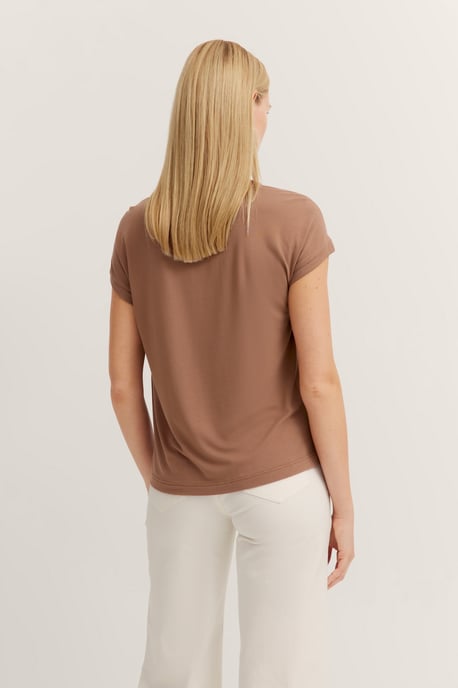 Bugatti Damen T-Shirt aus weichem Materialmix - Image 2