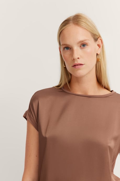 Bugatti Damen T-Shirt aus weichem Materialmix - Image 4