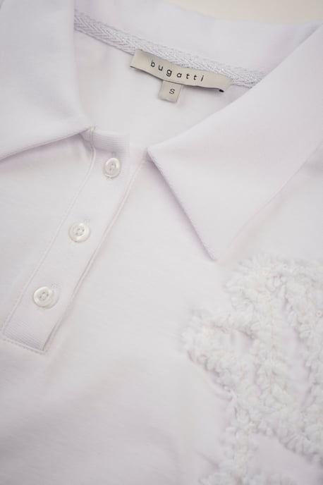 Bugatti Damen Polohemd mit Applikationen - Image 5