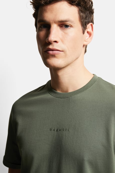 Bugatti Herren T-Shirt mit dezentem bugatti-Print - Image 4