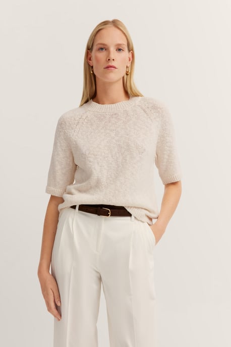 Bugatti Damen Sommerpullover aus Baumwoll-Leinen-Mischung - Image 1