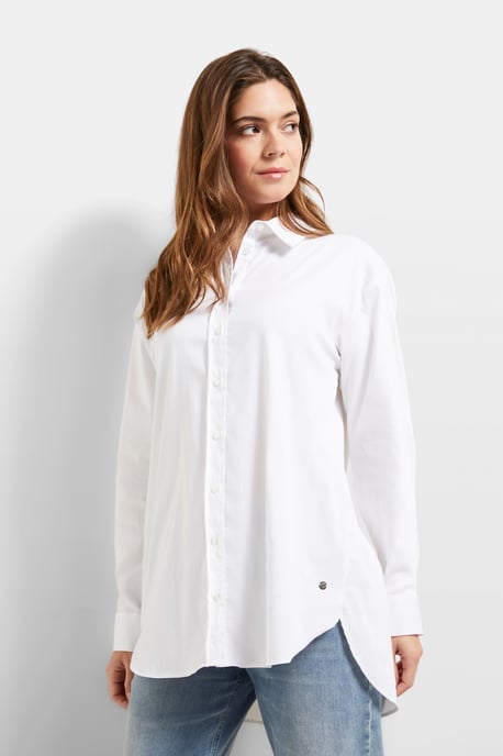 Bugatti Damen Bluse aus elastischer Baumwollware - Image 1