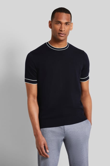 Bugatti Herren T-Shirt mit Kontraststreifen - Image 1