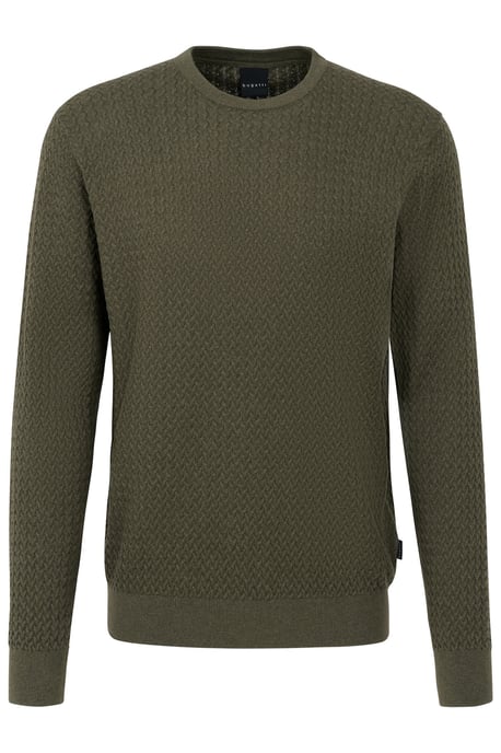 Bugatti Herren Pullover mit Geflechtstruktur - Image 3