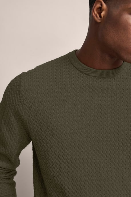Bugatti Herren Pullover mit Geflechtstruktur - Image 4