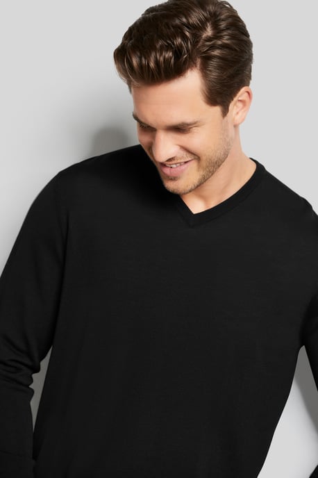 Bugatti Herren Pullover aus feiner Merinowolle - Image 4