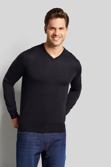 Bugatti Herren Pullover aus feiner Merinowolle - Image 1