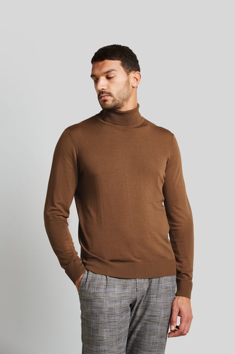 Bugatti Herren Rollkragenpullover aus 100 % Merinowolle - Image 1
