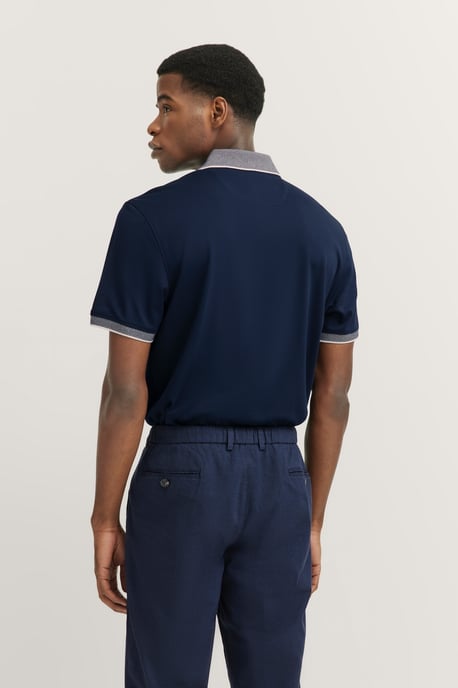 Bugatti Herren Polo mit dezenten Kontraststreifen - Image 2