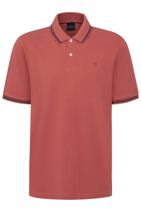 Bugatti Herren Polo mit Kontraststreifen und Bruststickerei - Image 3