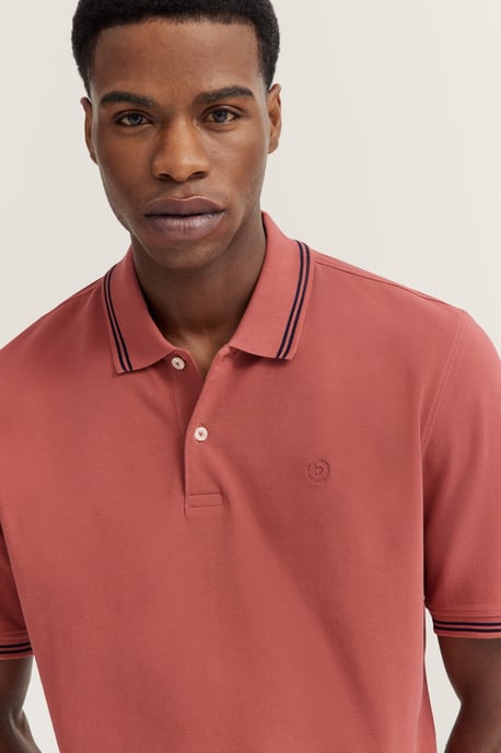 Bugatti Herren Polo mit Kontraststreifen und Bruststickerei - Image 4