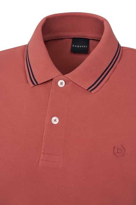 Bugatti Herren Polo mit Kontraststreifen und Bruststickerei - Image 5