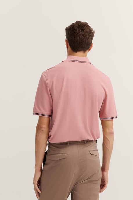Bugatti Herren Polo mit Kontraststreifen und Bruststickerei - Image 2