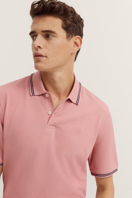 Bugatti Herren Polo mit Kontraststreifen und Bruststickerei - Image 4