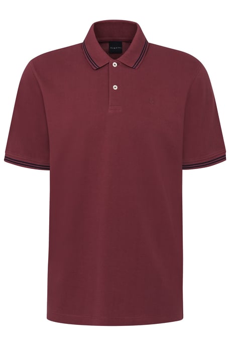 Bugatti Herren Polo mit Kontraststreifen und Bruststickerei - Image 3