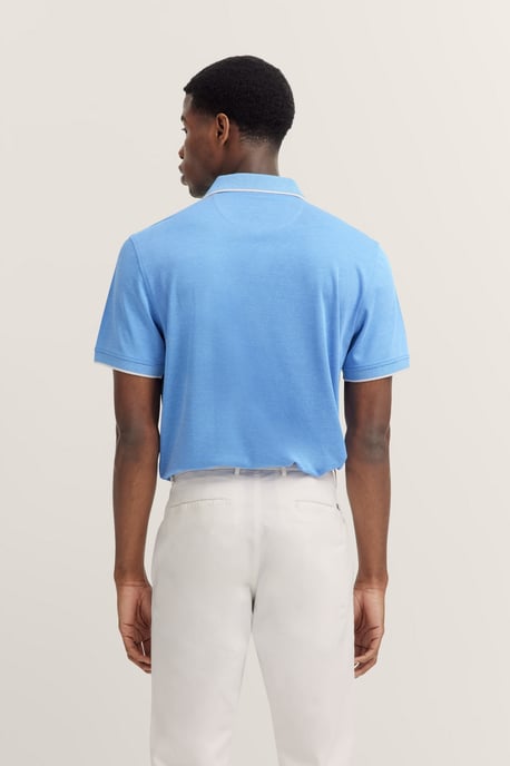 Bugatti Herren Polo mit dezenten Kontraststreifen - Image 2