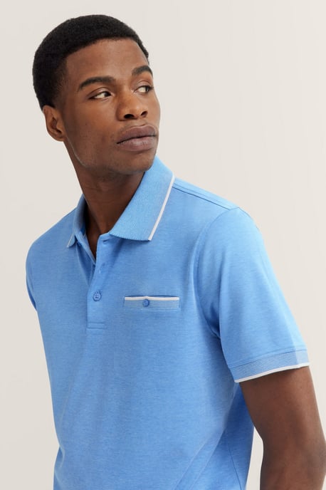 Bugatti Herren Polo mit dezenten Kontraststreifen - Image 4