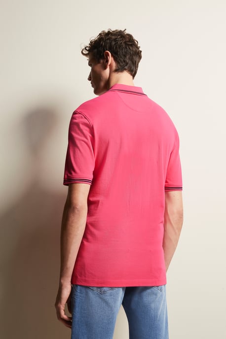 Bugatti Herren Polohemd mit Kontraststreifen - Image 2