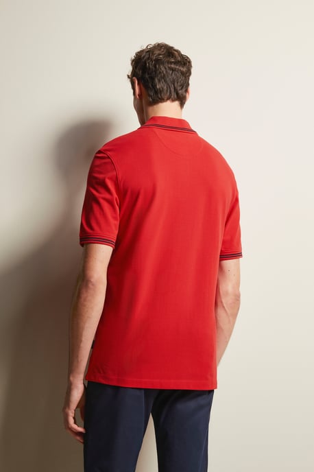 Bugatti Herren Polohemd mit Kontraststreifen - Image 2