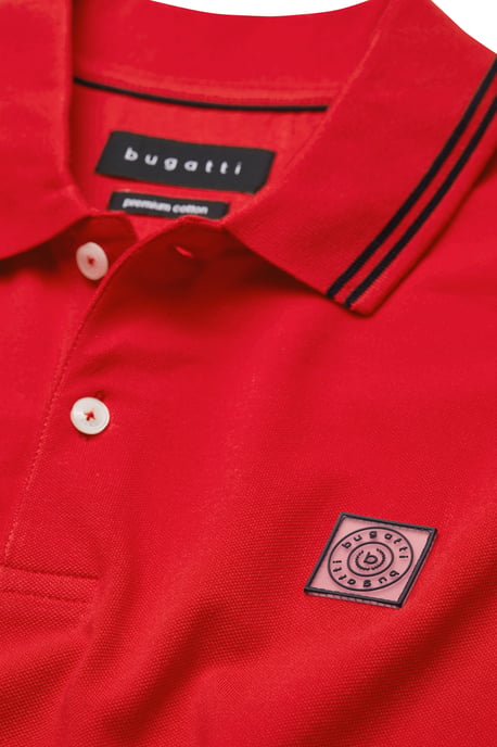 Bugatti Herren Polohemd mit Kontraststreifen - Image 5
