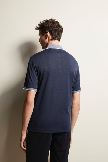 Bugatti Herren Polohemd mit Kontraststreifen - Image 2