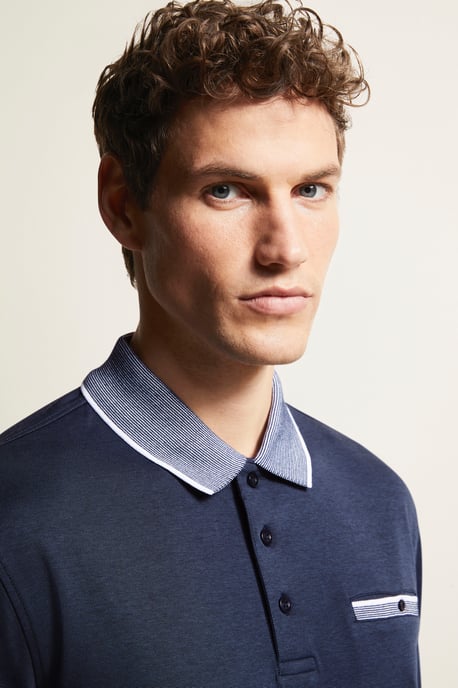 Bugatti Herren Polohemd mit Kontraststreifen - Image 4