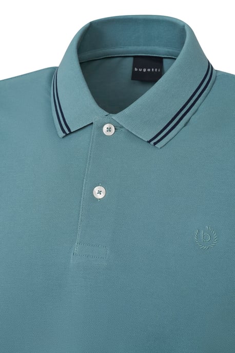 Bugatti Herren Polo mit Kontraststreifen und Bruststickerei - Image 5