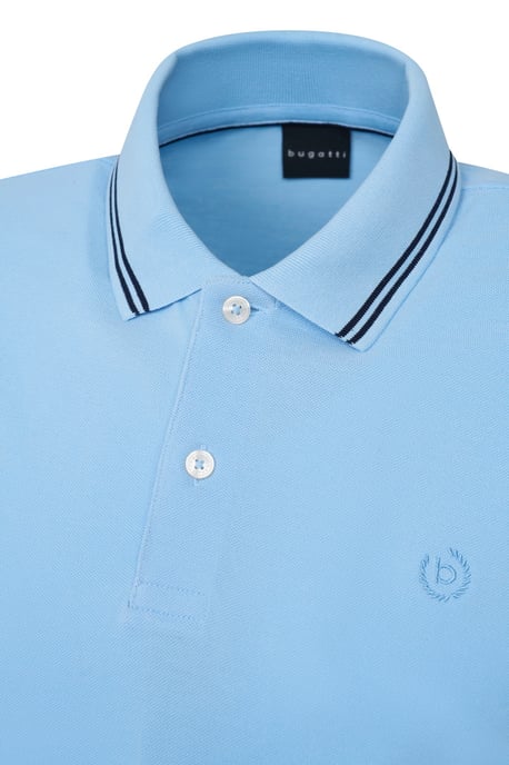 Bugatti Herren Polo mit Kontraststreifen und Bruststickerei - Image 5