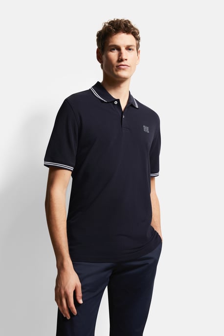 Bugatti Herren Polohemd mit Kontraststreifen - Image 1