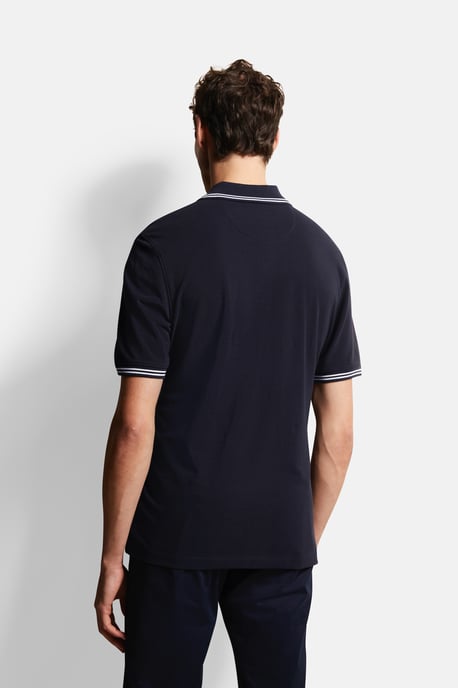 Bugatti Herren Polohemd mit Kontraststreifen - Image 2
