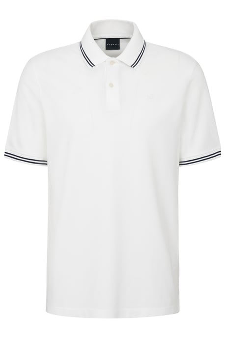 Bugatti Herren Polo mit Kontraststreifen und Bruststickerei - Image 3