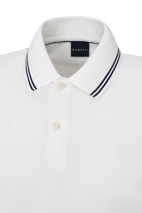 Bugatti Herren Polo mit Kontraststreifen und Bruststickerei - Image 5