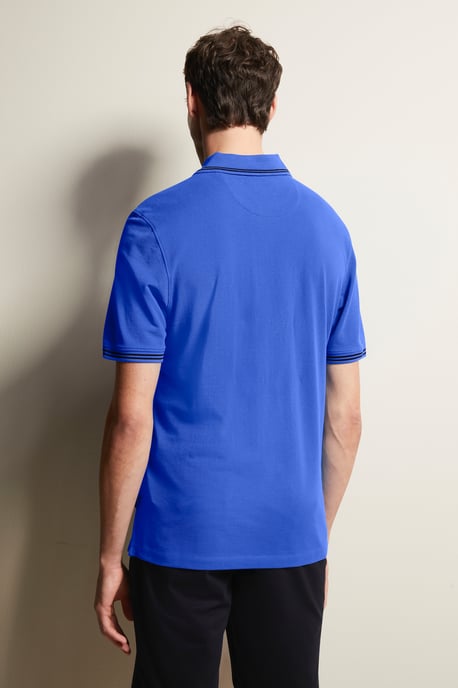 Bugatti Herren Polohemd mit Kontraststreifen - Image 2