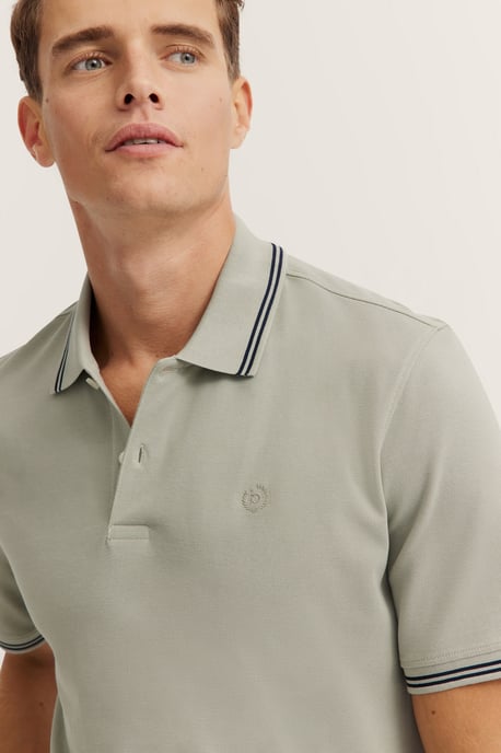 Bugatti Herren Polo mit Kontraststreifen und Bruststickerei - Image 4