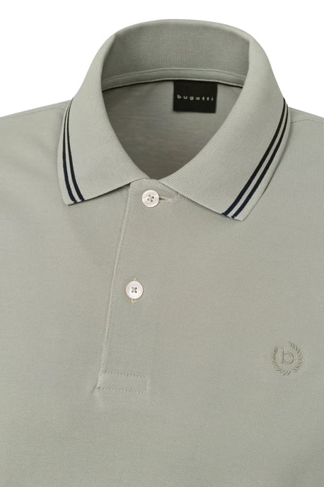 Bugatti Herren Polo mit Kontraststreifen und Bruststickerei - Image 5