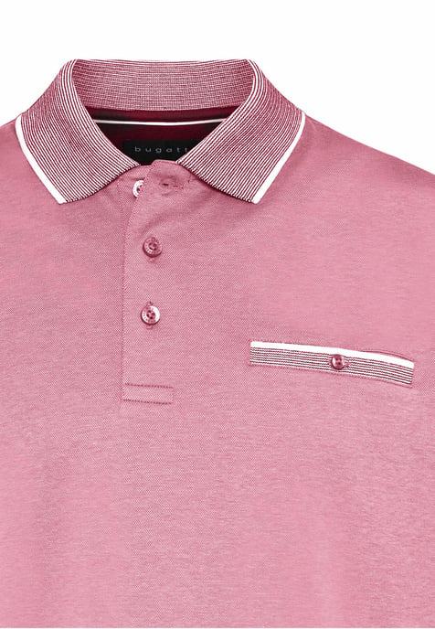 Bugatti Herren Polohemd mit Kontraststreifen - Image 2