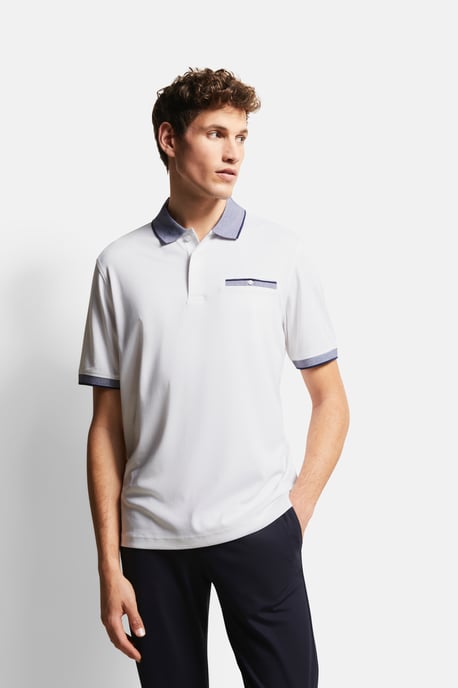 Bugatti Herren Polohemd mit Kontraststreifen - Image 1