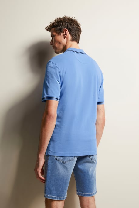Bugatti Herren Polohemd mit Kontraststreifen - Image 2