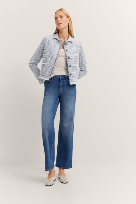 Bugatti Damen Bouclé Jacke mit Knopfleiste - Image 4